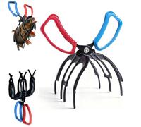 Double-Toothed Three-Toothed Fish-Controlling Pliers, Fishing Pliers Gripper, Metal Fish Gripper Tool, Anti-Slip Multifunctional Fishing Clamp for Anglers (Three-toothed)