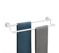 Double Towel Bar Rail, Adjustable Stainless Steel Towel Rod, Wall Mounted Bathroom Towel Rack for Space Saving