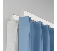 Double Track Ceiling Curtain Rail System 3.2ft 19.7ft Adjustable Sliding Curtain Track for Window/Door Blackout Pole Bracket White 12.5FT (380CM) Versatile Home Decor