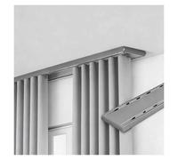 Double Track Curtain Rail Set for Smooth Sliding Drapery, Ceiling Mount Room Divider, 170cm/5.6FT Gray, Complete with Mounting Accessories for Easy Installation