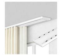 Double Track Luxury Curtain Rail System, Silent Ceiling Curtain Rod with Mounting Accessories, Ideal for Bedroom, Living Room, Hotel Windows (White, 280cm/9.2FT)