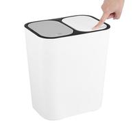 Double Trash Can for KitchenSolid & Liquid Recycling with PedalSimple Design for Home UseEcoFriendly Waste Container SpaceSaving