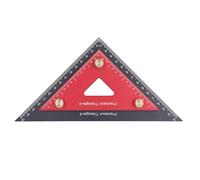 Double Triangle Ruler, Aluminum Alloy Carpentry Square Tool with 4 Inch and 6 Inch Detachable Triangles, Accurate Woodworking Rafter Square for Framing and Drafting