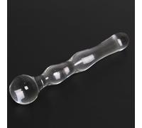 Double Trouble Glass Dildo - Crystal Butt Plug - Masturbation Stimulator Sex Toys