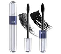 Double Trouble Volumizing & Lengthening Mascara - 2-in-1 Power for Bold Lashes (15ml, Black)