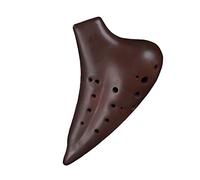 Double Tube Alto C Key Ceramic Ocarina Smoked And Played Double-tube Ocarina Musical Instrument ocarina instrument
