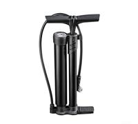 Double-Tube High-Pressure Bicycle Pump with Blast Inflation and Large Air Storage Tank, Thickened Rust-Proof Heat-Resistant Hose, Portable Hand Pump with High-Definition Pressure Gauge