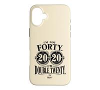 Double Twenty Funny 40th Birthday Age Humor Saying Case for iPhone 16 Plus