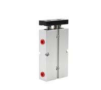 Double Twin-Rod Pneumatic Cylinder TN-10 16 20 25 32mm Aluminum Alloy Air with Stroke 30 to 200mm with Quick Response(Stroke 35mm,TN20)