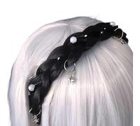 Double Twist Braid Headband Features Alloy Star Pendant Eye Catching Hair Accessory Suitable For Different Ages Everyday Wear Hair Accessories
