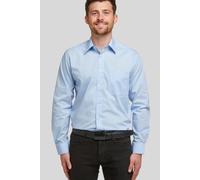 Double TWO Men's Glacier Blue Classic Easy Care Long Sleeve Shirt | Size: 21 inches Double Two Blue 21 inches