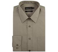 Double Two Men's Lichen Green Classic Cotton Blend Shirt
