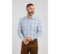Double TWO Men's Multi-Colour Warm Handle Plaid Check Formal Shirt in White | Size: 20 inches Double Two White 20 inches