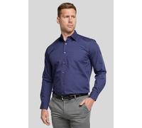 Double Two Men's Shirts Long Sleeve Smart Casual Regular Fit Wedding Work Cotton Blend Shirt Navy Blue