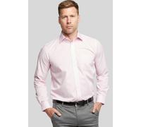 Double TWO Men's Pink Classic Easy Care Long Sleeve Shirt | Size: 16 inches Double Two Pink 16 inches