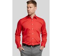 Double TWO Men's Red Classic Easy Care Long Sleeve Shirt | Size: 16.5 in Double Two Red 16.5 in