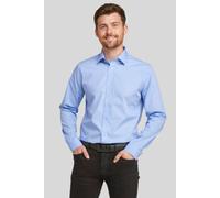 Double TWO Men's Slim Fit Fresh Blue Long Sleeve Non-Iron Shirt | Size: 16.5 in Double Two Blue 16.5 in