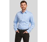 Double TWO Men's Tailored Fit Blue Non-Iron Pure Cotton Twill Shirt | Size: 14.5 in Double Two Blue 14.5 in