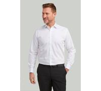 Double TWO Men's Tailored Fit White Non-Iron Pure Cotton Twill Shirt - Double Cuff | Size: 15 inches Double Two White 15 inches