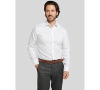 Double TWO Men's Tailored Fit White Non-Iron Pure Cotton Twill Shirt | Size: 16.5 in Double Two White 16.5 in