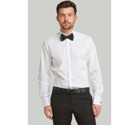 Double TWO Tailored Fit White Plain Front Dress Shirt (as8, Neck, 15, Regular, Regular)