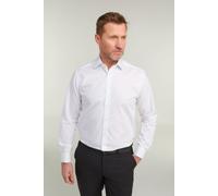 Double TWO Men's White Non-Iron Pure Cotton Twill Shirt - Double Cuff | Size: 20 inches Double Two White 20 inches