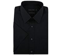 Double TWO Short Sleeved Non Iron Cotton Rich Shirts (4500) in Glacier in 23