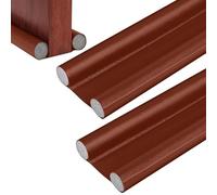 Double Under Door Draught Excluder (2 Pack), Upgraded Durable Leather Double Sided Door Foam Draft Excluder Tape Adjustable SoundProof Sweep Stopper Weatherstrip, for Reduce Noise Draught Dust (Brown)