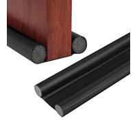 Double Under Door Draught Excluder, Draft Excluder for Doors, Adjustable 96 cm/37.8 inch Door Draft Stopper, Water Proof Snow Proof Window Draught Excluder for Reduce Noise Draught Dust