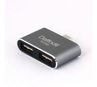 Double Usb C To Usb Adapter For Data And Power On Smartphone, Chromebook, Tablet - Daffodil Tc20G