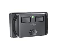 Double USB Port 3.1A Car ChargersSocket Power Outlet Panel Mount Quick Charging For Marine Bus ATV Boat Truck Waterproof Double Chargers Power Button Pc Protector Wires Switch Board Replacement Cable