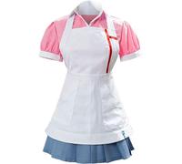 Double Villages Super Mikan Tsumiki Cosplay Costume Women Nurse Uniform Halloween Anime Game Cosplay Outfit with Apron Full Set (Color : Pink, Size : 3XL) (X-Small)