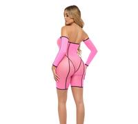 Double Vision Bodysuit Set - Pink