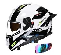 Double Visor Full Face Motorbike Motorcycle Helmet Ece 2206 Motorcycle Helmet Full Face Rapid Street Helmet Unisex Adult Cool Rider Equipment Breathable Style