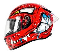 Double Visor Full Face Motorbike Motorcycle Helmet ECE Certification Motorcycle Helmet Full Face Interchangeable Lens Comfortable Motocross Fit for Youth & Adults A,XL61~62CM