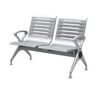 Double Waiting Room Chair Bench - Durable Breathable Guest Reception Chairs with Armrests for Airport Hospital Bank Salon Barber Hall Room Conference