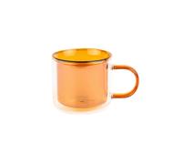 Double-wall cappuccino glass with a handle CHiATO, 250 ml