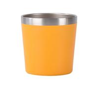 Double Wall Cups Steel Metal Demitasse Cups Shatterproof Dishwasher Safe Heat Resistant Reusable and Stackable Double Wall Cups Steel for Eggnog Cereal