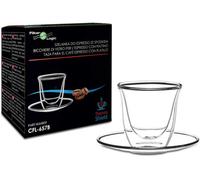 Double Wall Espresso Glass With Saucer - Cfl-657B Thermoshield By Filterlogic