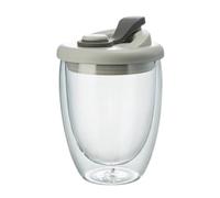 Double Wall Glass Coffee Cup - Insulated Heat-Resistant Mug | Clear Borosilicate Glass Cup for Hot & Cold Drinks | Elegant Tea, Latte & Cappuccino Glasss
