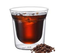 Double Wall Glass Coffee Cups | Transparent Borosilicate Mug, Thermo Insulated For Latte Cappuccino Americano The Drink