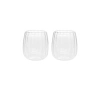 Double-wall glasses Homla CEMBRA GROOVE, 2 x 250 ml