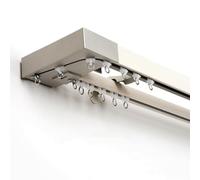 Double Wall-Mounted Curtain Rod with Brackets Rollers and End Caps - Versatile Divider for Living Room & Bedroom Color A 1.2m Size - Stylish Home Decor Solution