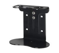 Double Wall Mounted Soap Dispenser 300ml -Black Standard Shower Bottle Holder, Liquid Soap Bottle Holder for Bathrooms, Stainless Steel Bracket for Shower Gel, Shampoo, & Conditioner,Made in England