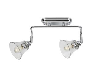 Double Wall Sconce Lamp Light Retro Indoor 2x 40W E14 IP44 Bathroom Wetroom HQ