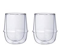 Double-Walled Kinto KRONOS Cup - Maintains Temperature - Prevents Condensation - Set of Two