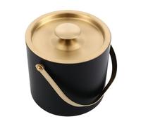 Double Walled Stainless Steel Insulated Ice Bucket with Sealed Lid and Tongs 3L,Keep Ice Frozen Longer,Wine Bucket for Cocktail Bar and Parties,Indoor & Outdoor (Color : Green, Size : 3L)