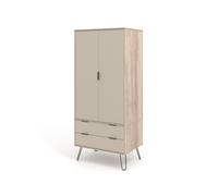 Core Products Augusta 2 Door 2 Drawer Wardrobe Driftwood, Brown