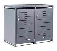 Trash Bin Cover 480 L PERISSA Metal Dark Grey