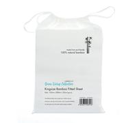 (Double, White) Home & Living Bamboo Fitted Sheet